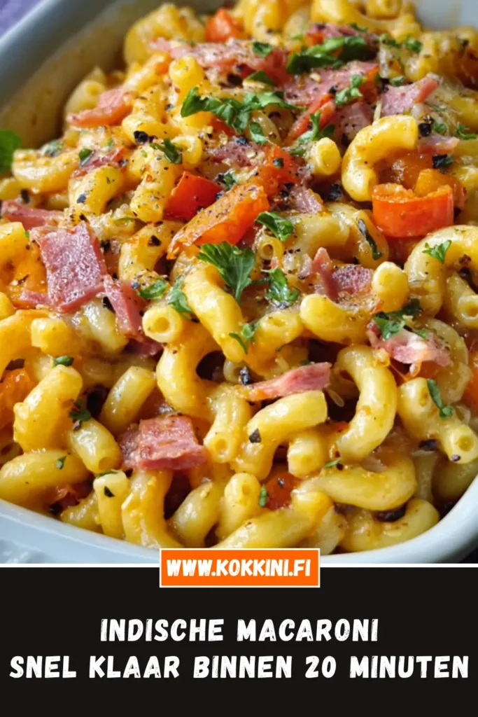 Indische macaroni: Snel klaar binnen 20 minuten