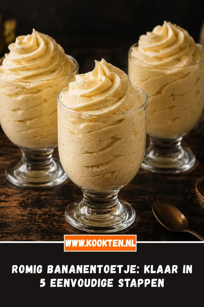 Romig bananentoetje receptfoto van het gerecht