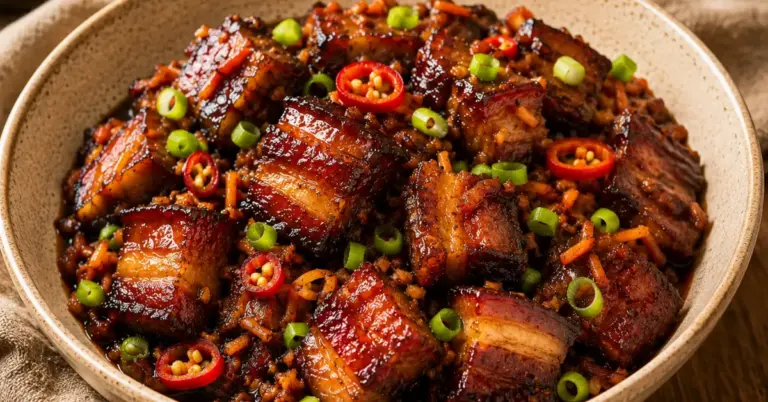 Indische speklapjes in ketjapsaus met lente-ui