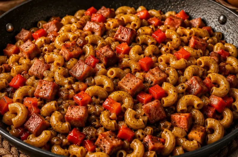 Indische Macaroni met Ham en Ketjap