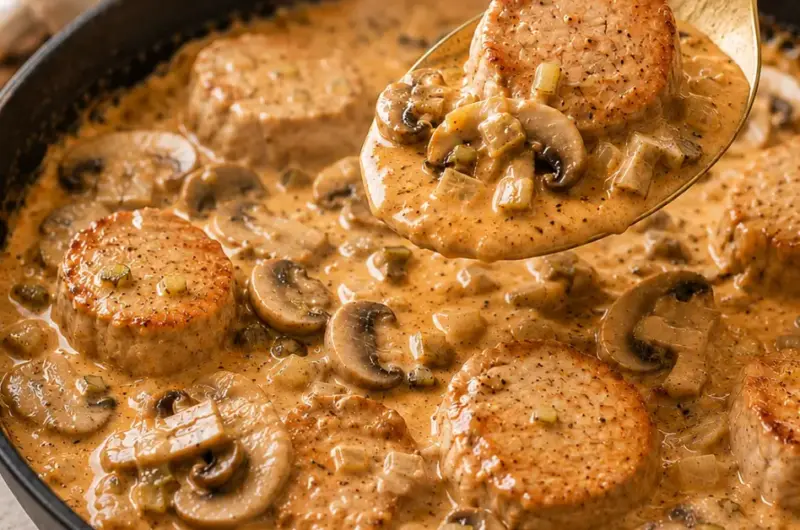 Varkenshaas Stroganoff