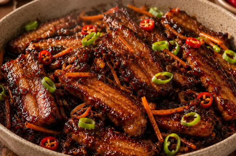 Indische Speklapjes in Ketjapsaus
