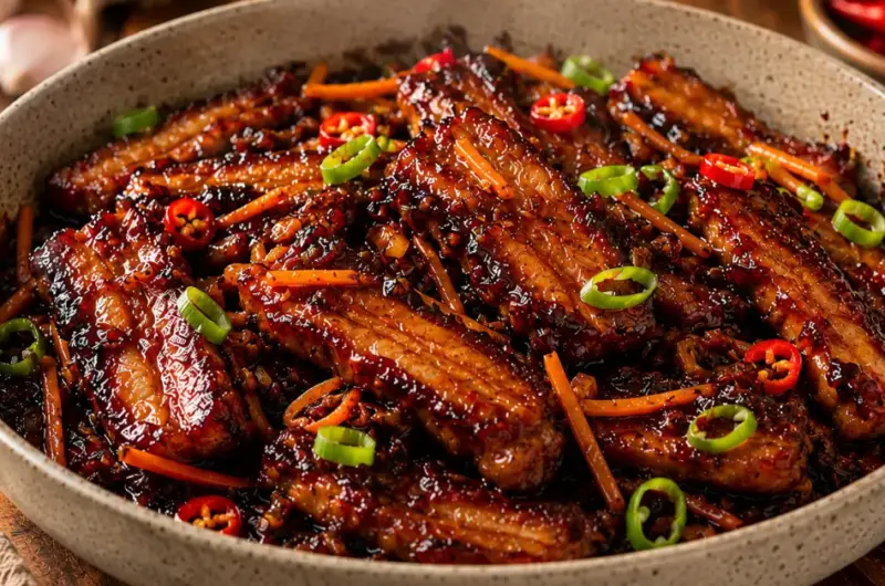 Indische Speklapjes in Ketjapsaus