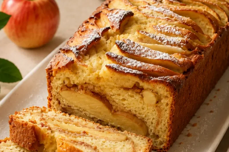 Luchtige yoghurtcake met appel