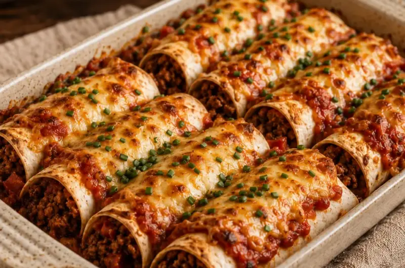 Wraps met Gehakt uit de Oven