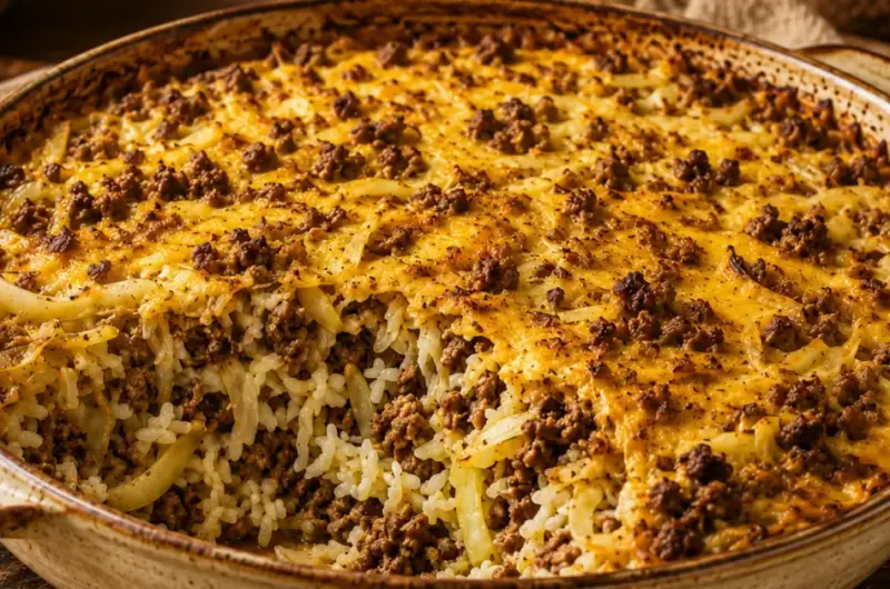 Indonesische Ovenschotel met Kool en Rijst