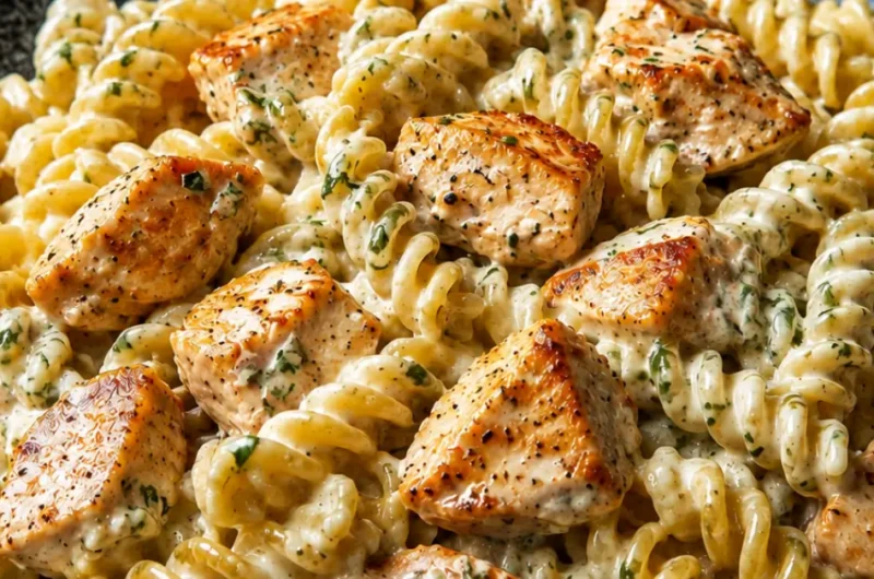 Pasta met Kip en Kruidenkaas