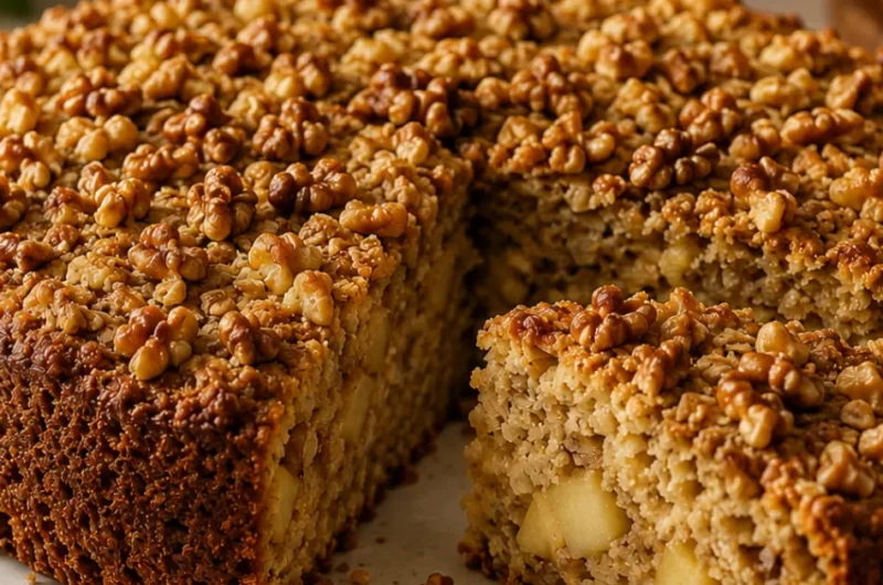 Havermout Cake met Appel en Kaneel