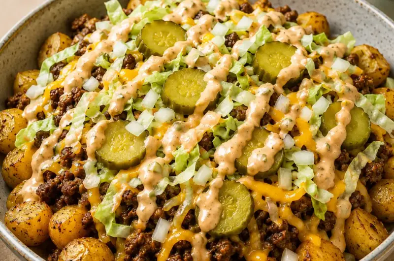 Big Mac bowl met krieltjes