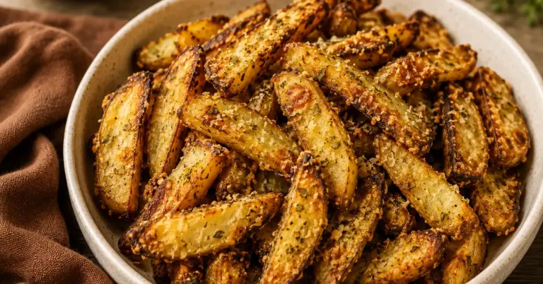 Ovenfrietjes met Parmezaanse kaas en Italiaanse kruiden