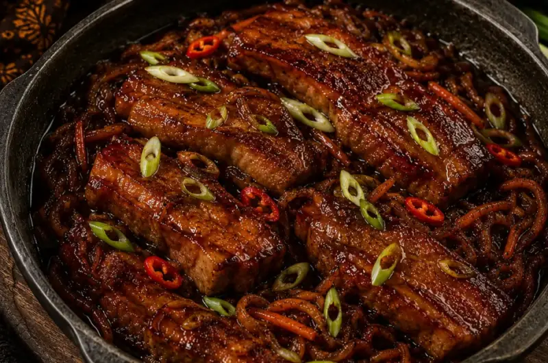 Indische speklapjes in ketjapsaus