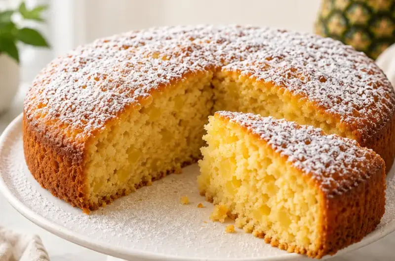 Vochtige ananascake