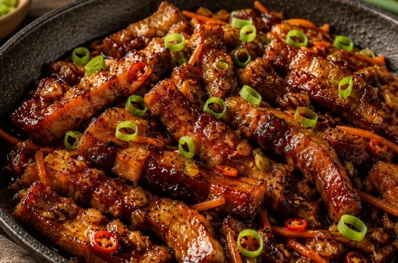Indische speklapjes in ketjapsaus