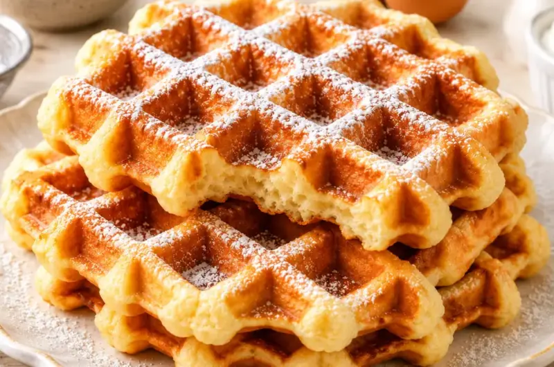 Luchtige Belgische wafels