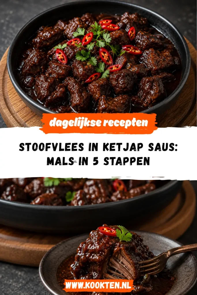 Stoofvlees in Ketjap Saus receptfoto van het gerecht
