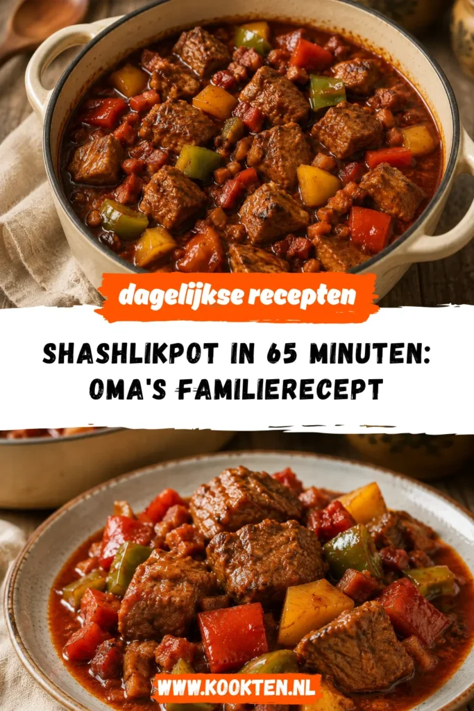 shashlikpot receptfoto van het gerecht