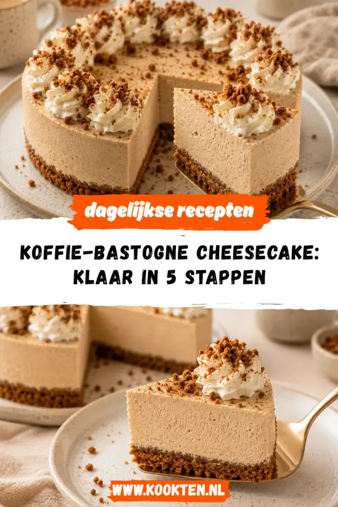 Koffie-Bastogne Cheesecake receptfoto van het gerecht