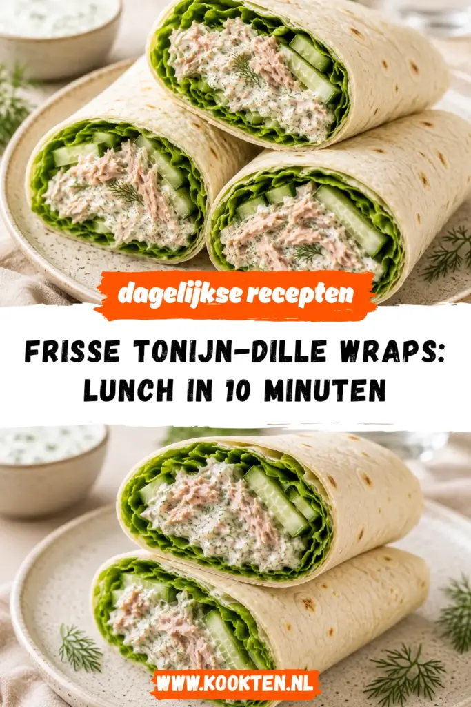 Frisse Tonijn-Dille Wraps receptfoto van het gerecht