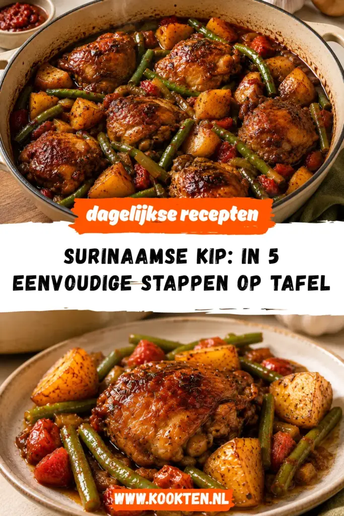Surinaamse Kip receptfoto van het gerecht