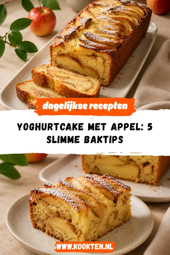 Yoghurtcake met appel receptfoto van het gerecht