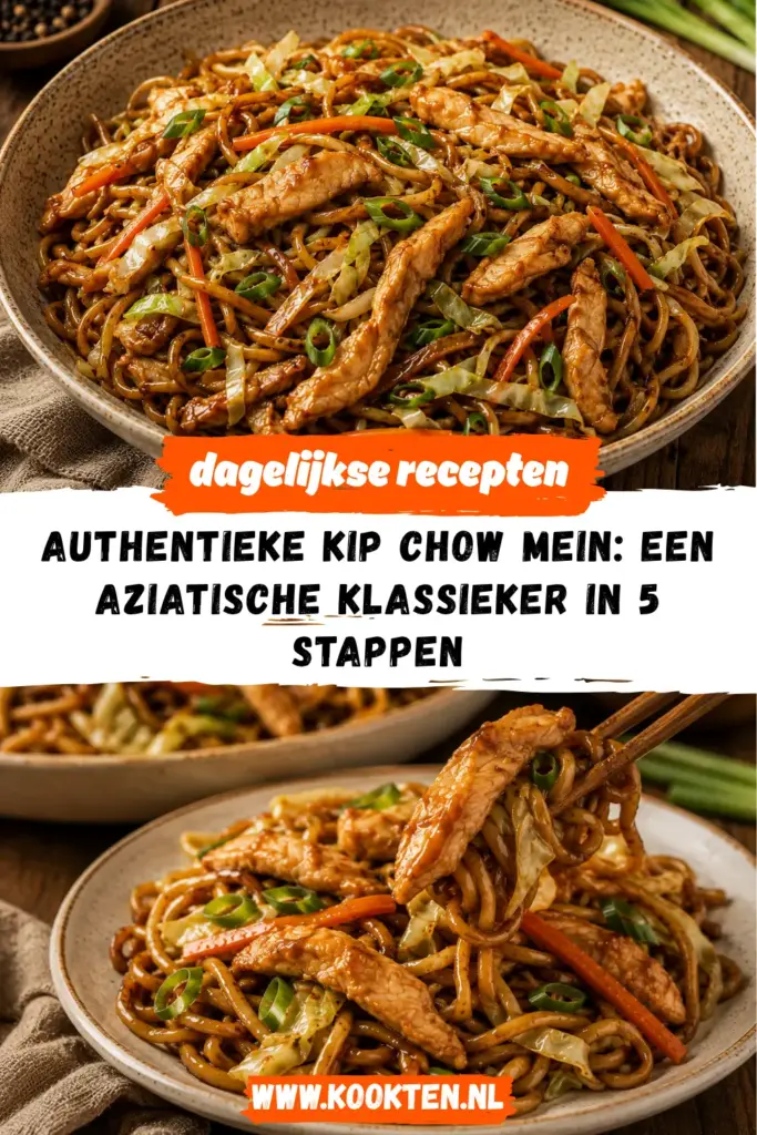 Authentieke Kip Chow Mein: Een Aziatische Klassieker receptfoto van het gerecht