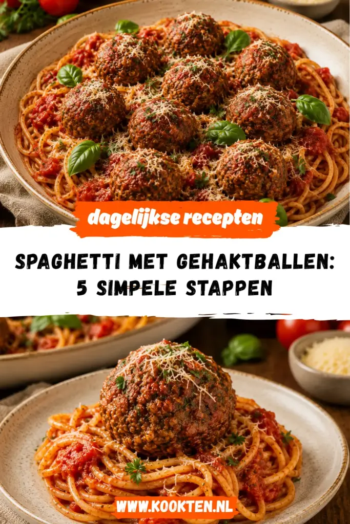 Spaghetti met Gehaktballen receptfoto van het gerecht