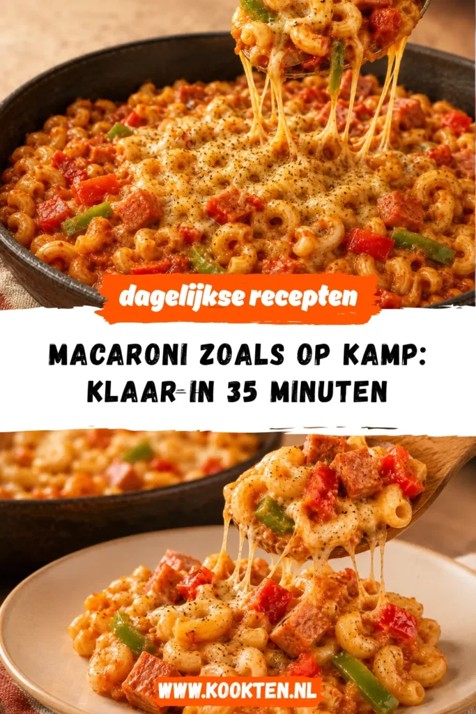 Macaroni zoals op kamp receptfoto van het gerecht