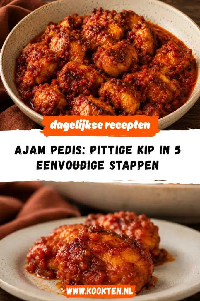 Ajam pedis receptfoto van het gerecht