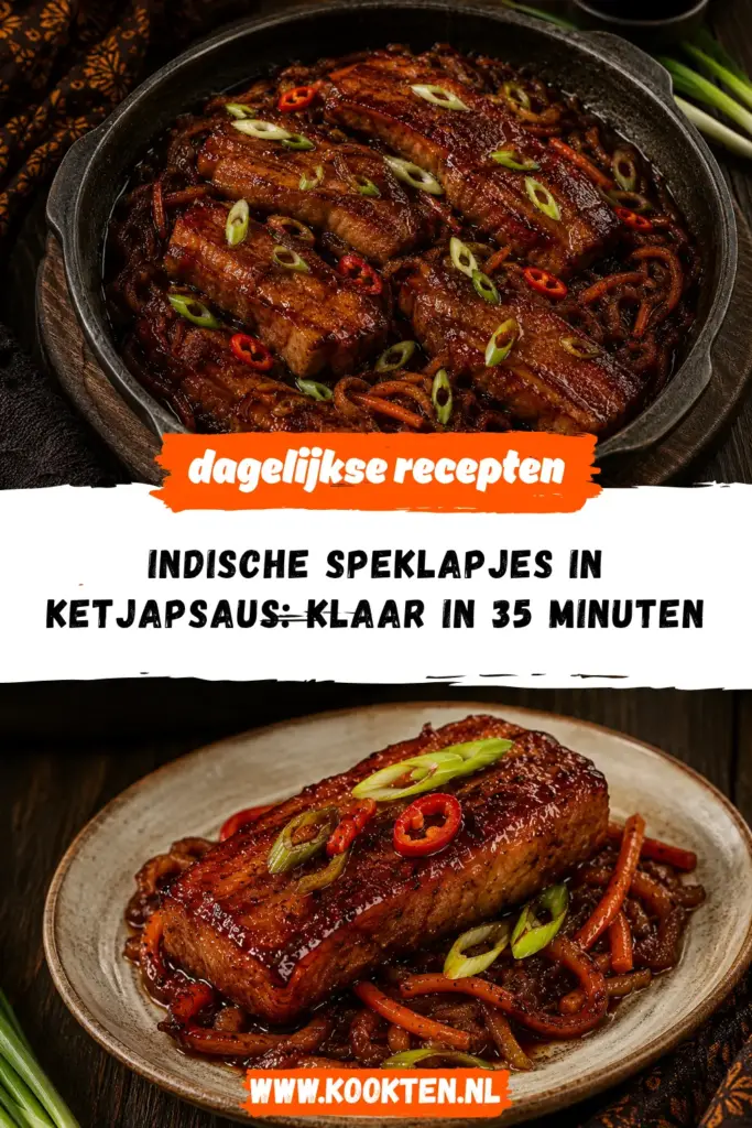 Indische speklapjes in ketjapsaus met lente-ui