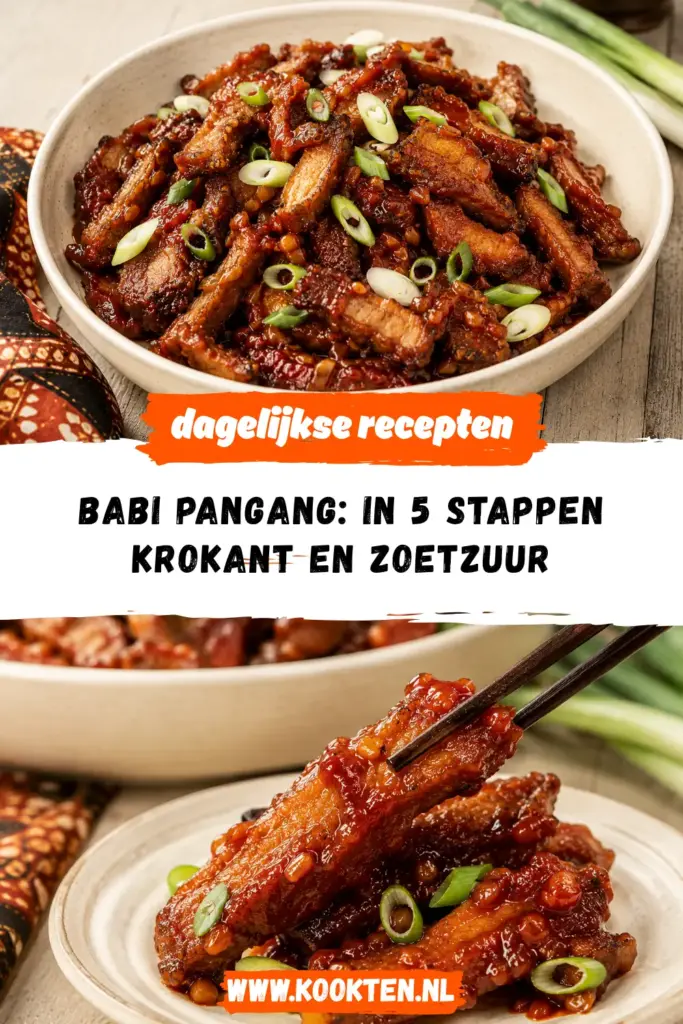 Babi pangang receptfoto van het gerecht