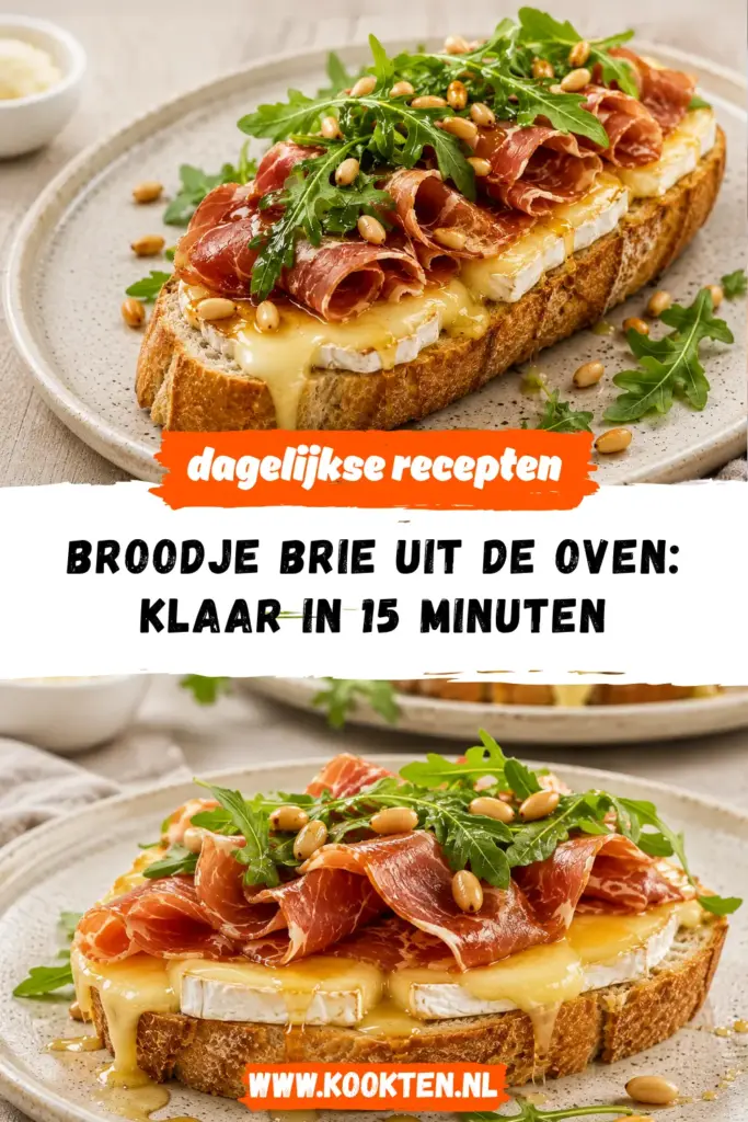 Broodje brie uit de oven receptfoto van het gerecht