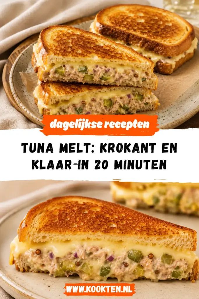 Tuna melt receptfoto van het gerecht