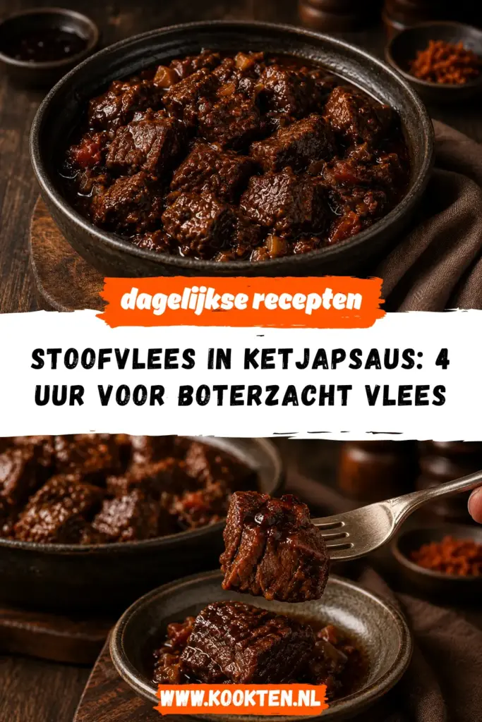 Stoofvlees in ketjapsaus receptfoto van het gerecht