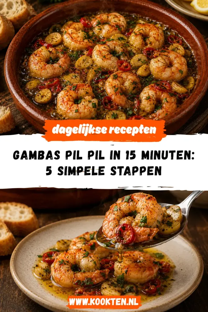 Gambas Pil Pil in 15 minuten receptfoto van het gerecht