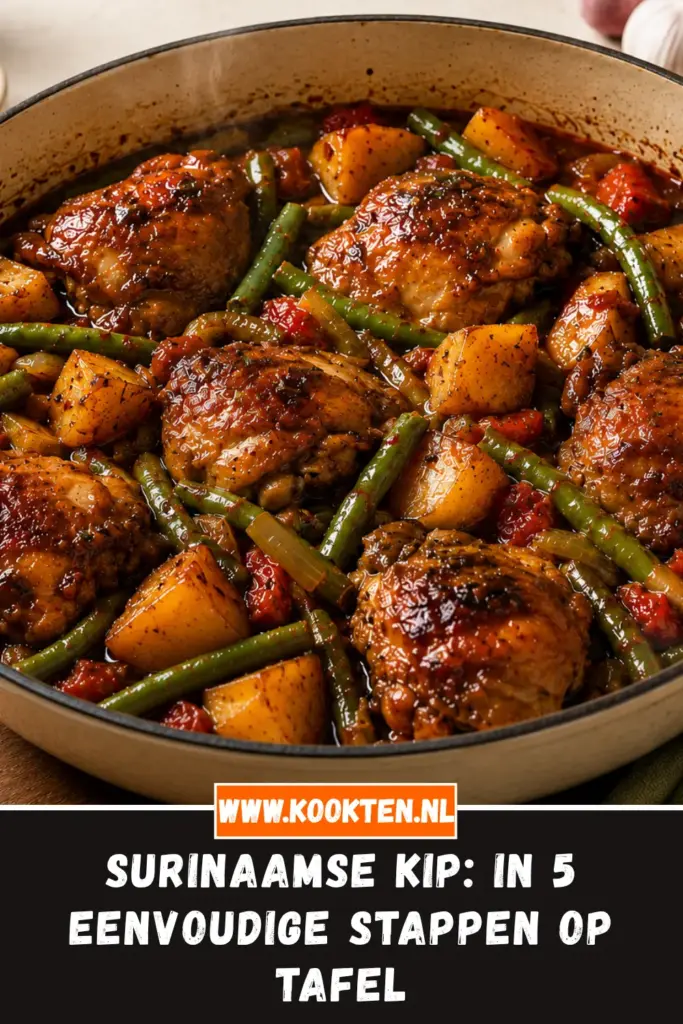 Surinaamse Kip van dichtbij op het bord