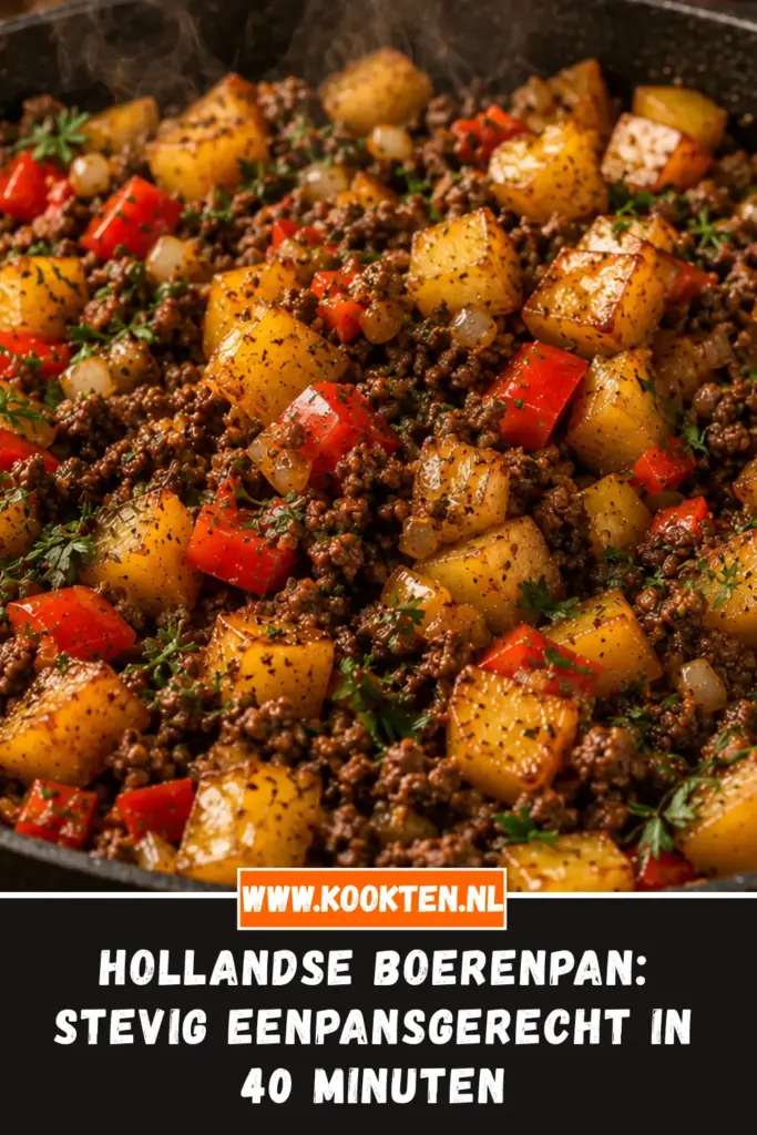 Hollandse Boerenpan van dichtbij op het bord