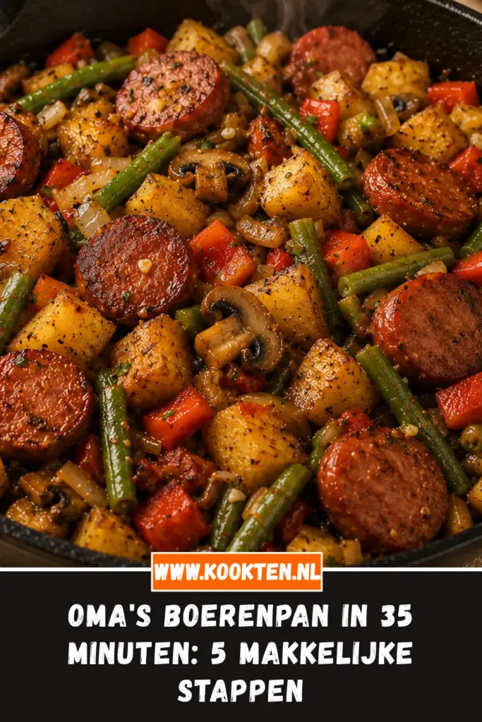 Oma's boerenpan in 35 minuten van dichtbij op het bord
