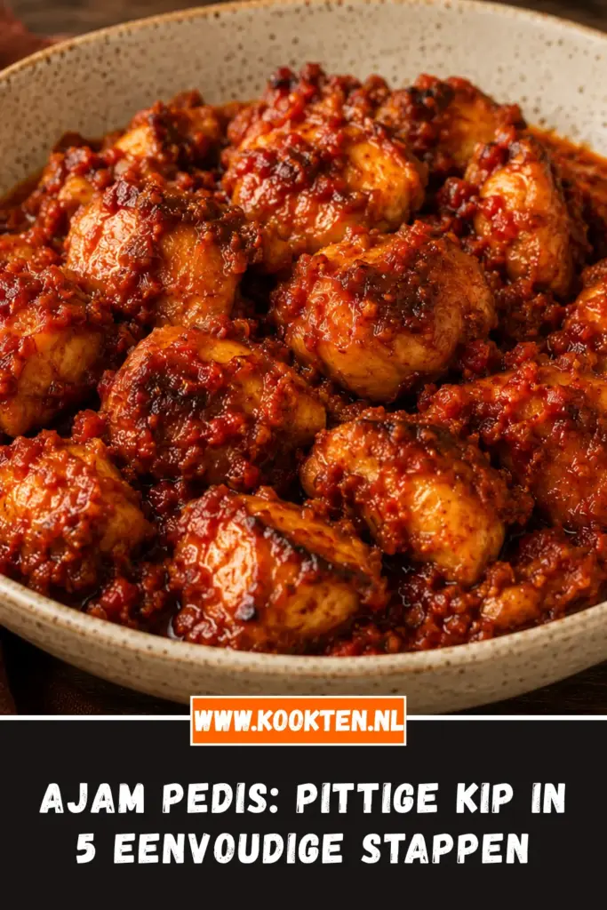 Ajam pedis van dichtbij op het bord