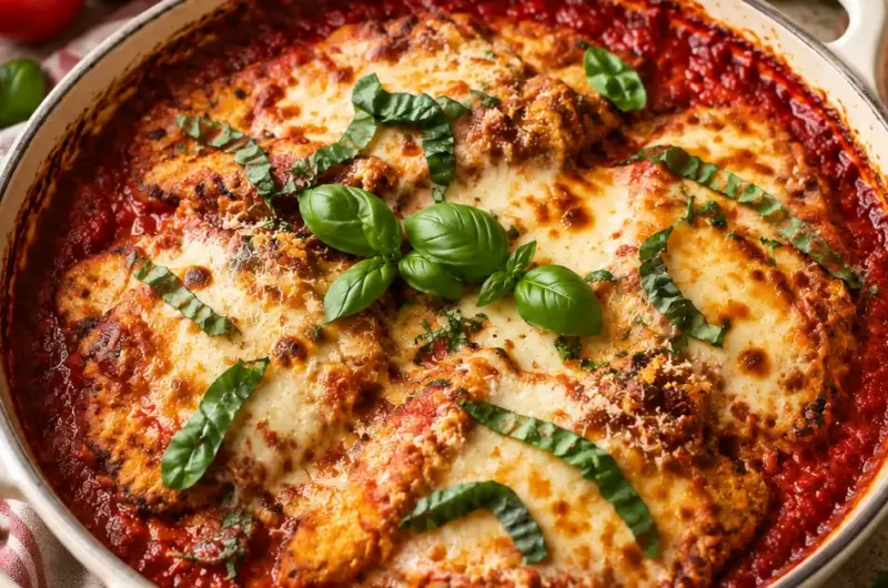 Kip parmigiana uit de oven