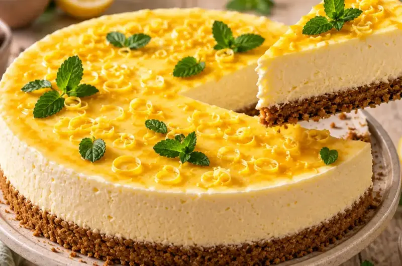 No-bake limoncello cheesecake