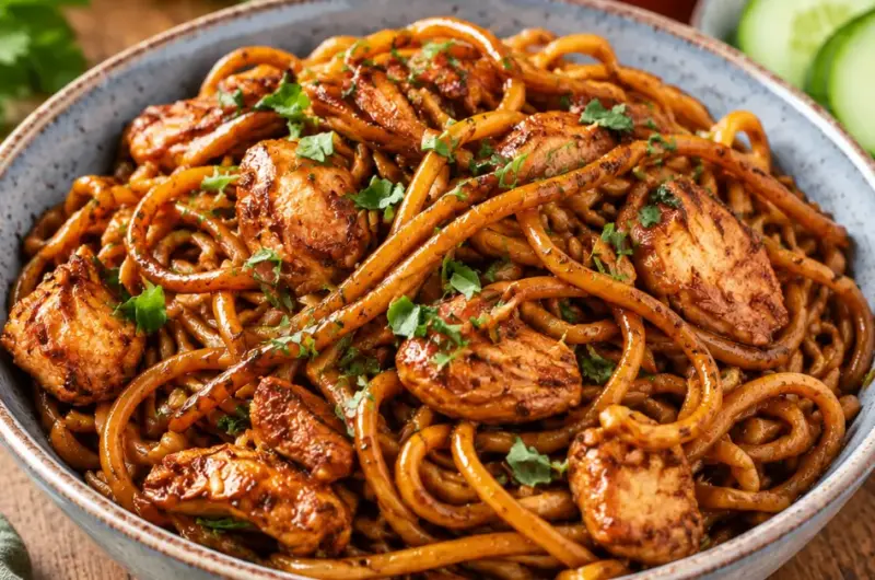 Surinaamse bami met kip