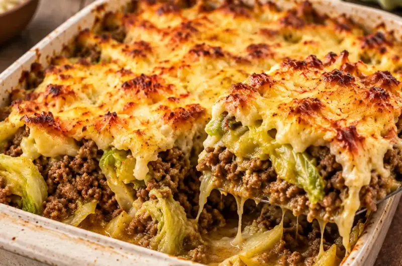 Ovenschotel met Spitskool, Kerrie en Gehakt