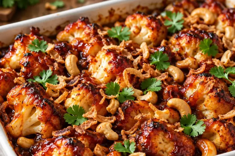 Bloemkool uit de oven met zoetzure saus: krokant in 35 minuten