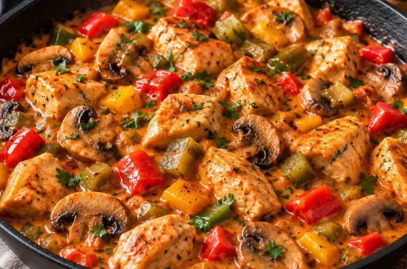 Stroganoffpannetje met kip