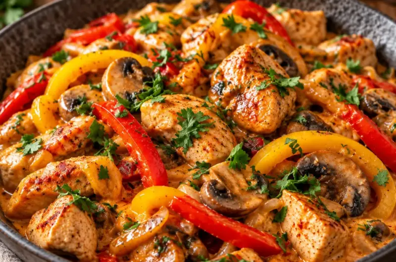 Herfst Kip Stroganoff met Paprika