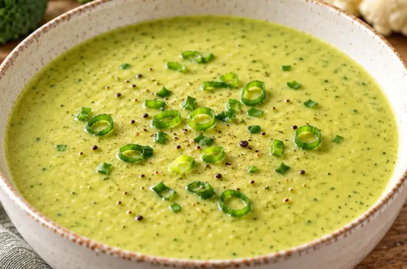Helende broccoli- en bloemkoolsoep