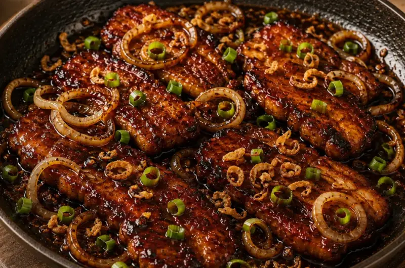 Indische speklapjes in ketjapsaus