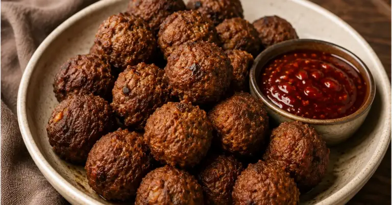 Javaanse gehaktballetjes met zoete ketjapsaus