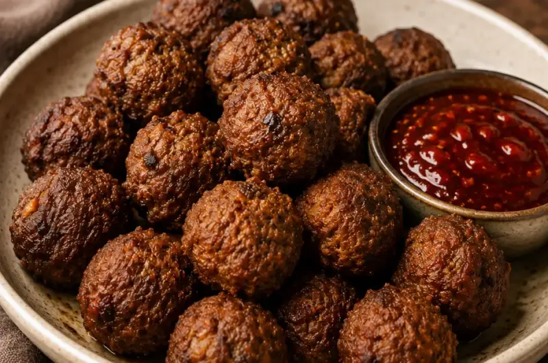 Javaanse gehaktballetjes met ketjapsaus