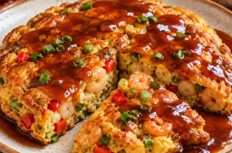 Foe Yong Hai met Garnalen en Zoetzure Saus